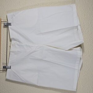 Boston Proper Crisp White Cotton Shorts Women's Size 14